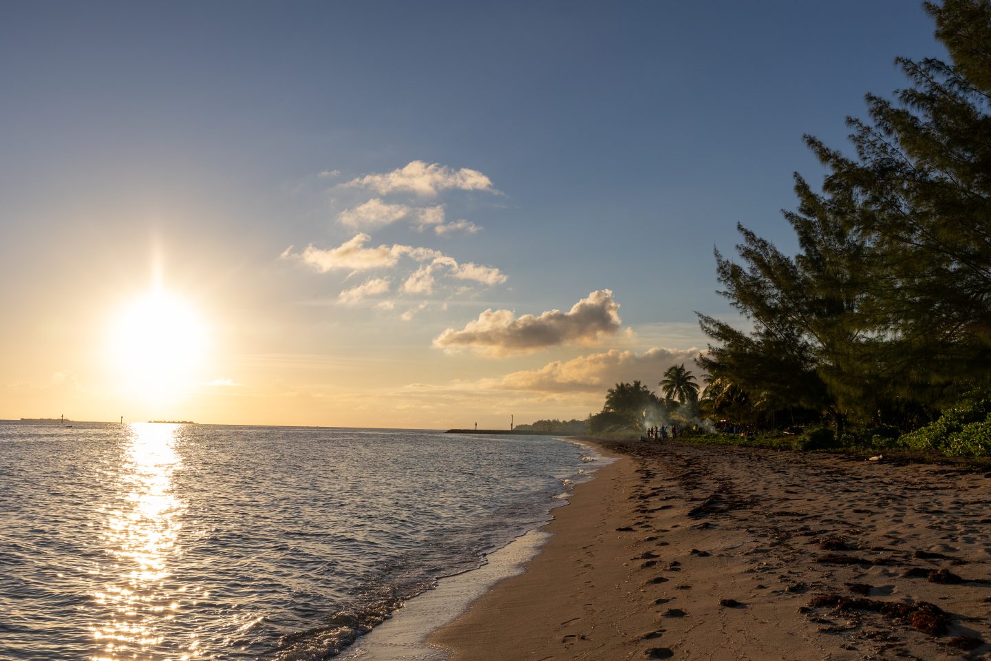 Adelaide Beach at sunset, near the Albany resort in the Bahamas.