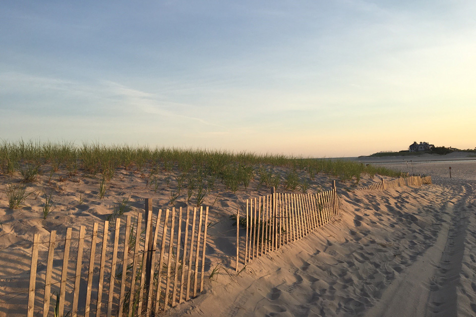The beach in Bridgehampton, NY.