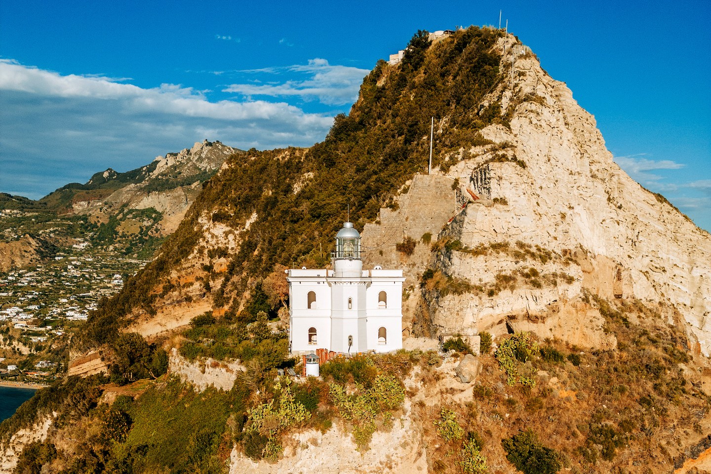 A resort on a hilly area