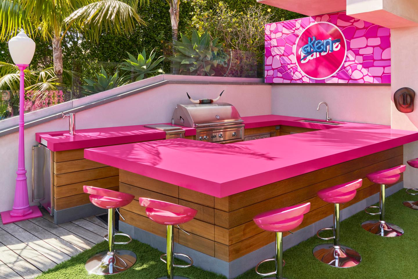 The barbecue area