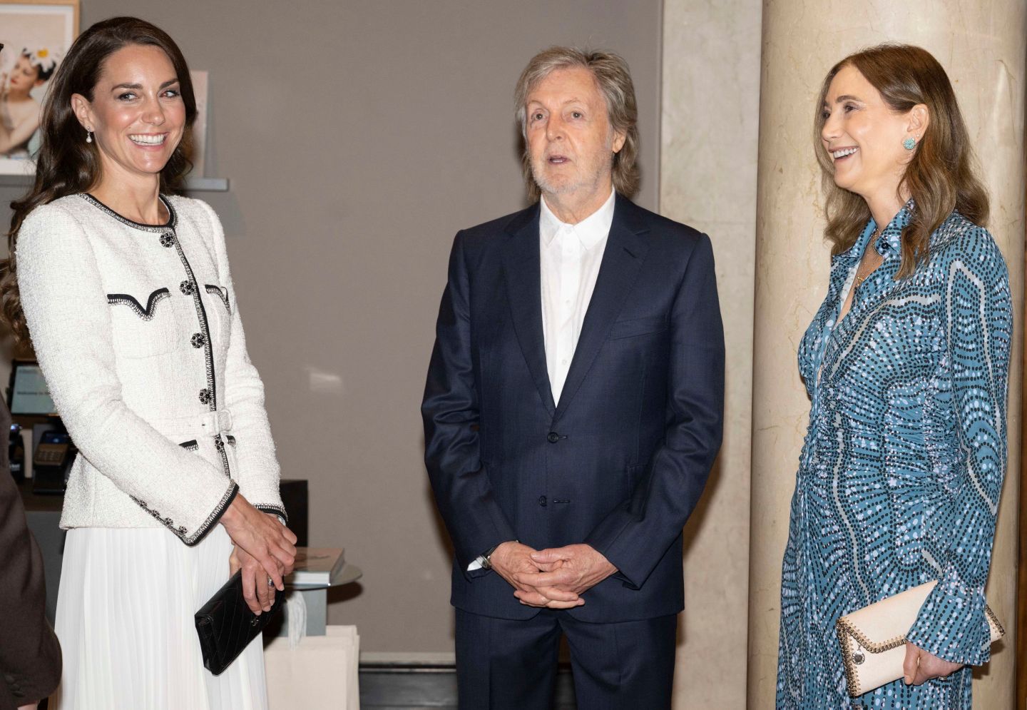 Britain's Kate, Princess of Wales with Sir Paul McCartney and his wife Nancy Shevell.