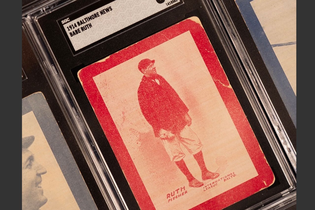 Rookie Babe Ruth baseball card could fetch set new record at auction