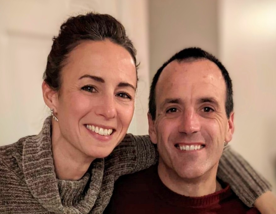 Photo of a woman and a man, a married couple