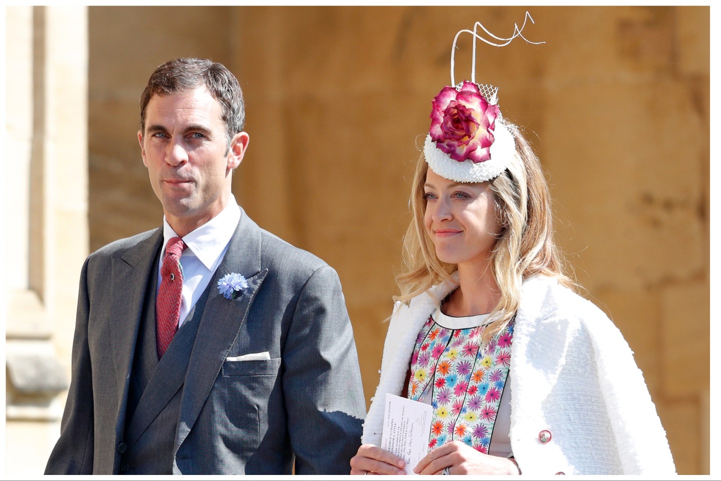 Rose Astor and William van Cutsem attending the Wedding of Kate and William, Prince of Wales.