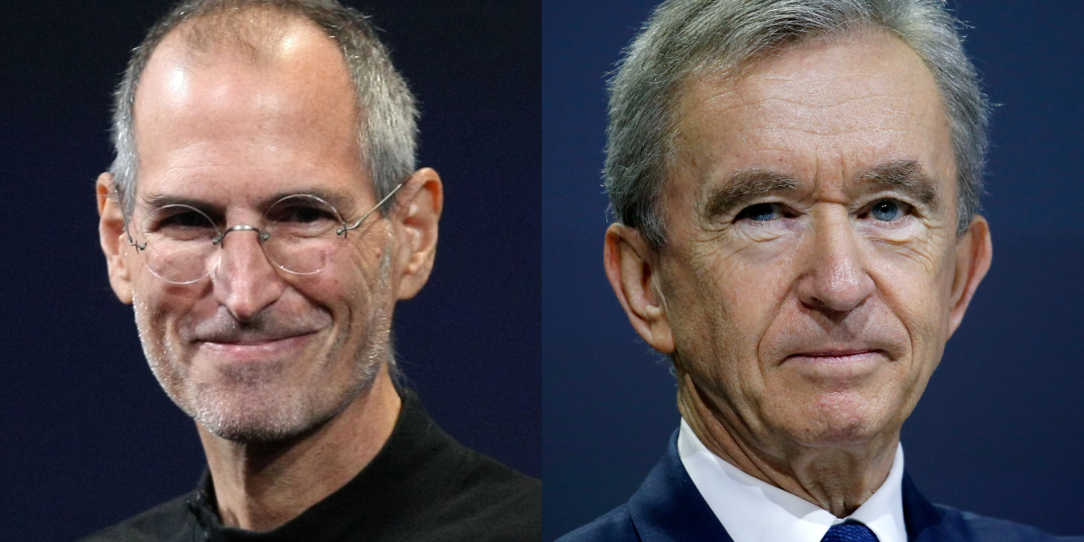 Steve Jobs once asked LVMH boss Bernard Arnault for advice on opening Apple Stores when his peers thought it was ‘completely crazy’ Steve Jobs once asked LVMH boss Bernard Arnault for advice on opening Apple Stores when his peers thought it was ‘completely crazy’